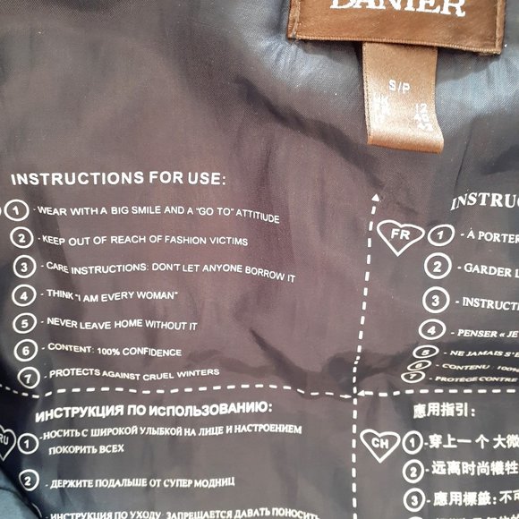 Danier down-filled winter coat/ jacket in grey - Picture 11 of 13